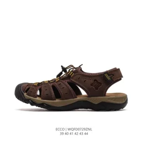 ECCO Bariathes Men's Adjustable Strap Sandals for Outdoor and Beach