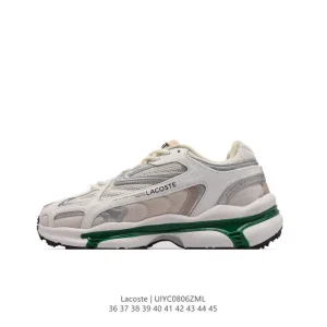 Lacoste Men's Women's Chunky Sole Fashion Sneakers Breathable Mesh Shoes