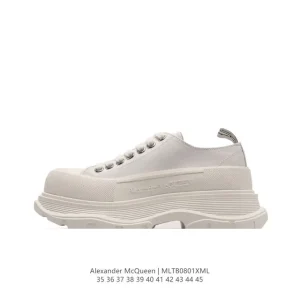Alexander McQueen Sole Sneakers Low Top Fashion Platform Shoes