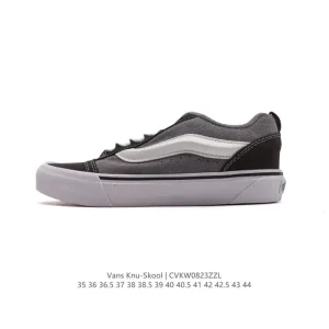 Vans Knu Skool VR3 LX Chunky Sneakers in Classic Black and White