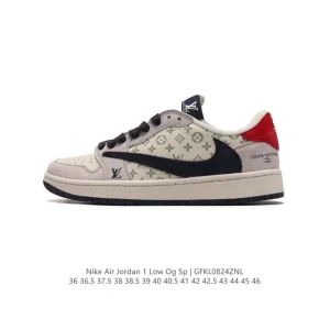 Jordan Air 1 Low OG SP Military Blue Reverse Swoosh LV Collab