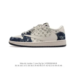 Jordan Air 1 Low OG SP Military Blue Reverse Swoosh LV Collab