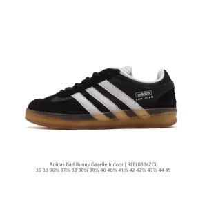 Bad Bunny x Adidas Gazelle Indoor Deconstructed Sneakers White Leather