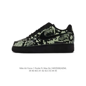 Nike Air Force 1 Posite Max QS Low Top Sneakers with Full-Length Air Cushion