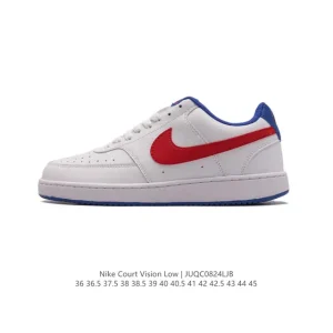 Nike Court Vision Low Vintage Leather Basketball Sneakers for Men and Women