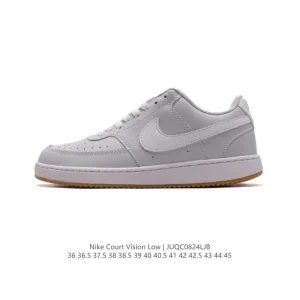 Nike Court Vision Low Vintage Leather Basketball Sneakers for Men and Women
