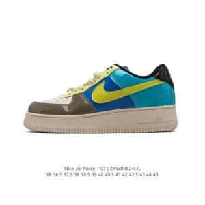 Nike Air Force 1 '07 Low White Leather Casual Sneakers for Men and Women