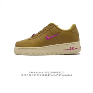 Nike Air Force 1 '07 Low White Leather Sneakers for Men and Women