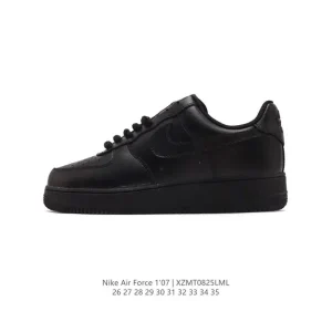 Nike Air Force 1 '07 Low Kids Shoes White Leather Casual Sneakers