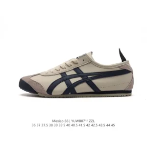 ASICS Onitsuka Tiger Mexico 66 Classic Retro Leather Sneakers