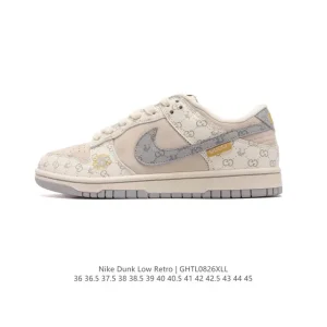 Nike Dunk Low Retro Gucci Collaboration Vintage Basketball Skate Shoes
