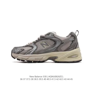 New Balance 530 Retro Running Shoes Silver Grey Vintage Style