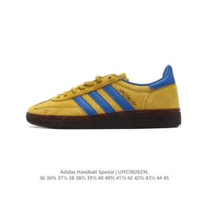 Adidas Handball Spezial Low-Top Retro Leather Sneakers for Men and Women
