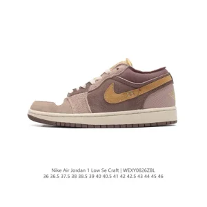 Jordan Air 1 Low Se Craft Nside Out Dn1635-220 Retro Basketball Shoes