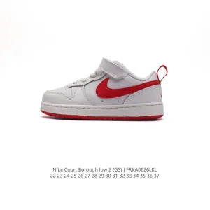 Nike Court Borough Low 2 Kids Shoes - Breathable Low-Top Sneakers for Boys Girls