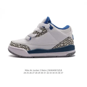 Jordan Air Jordan 3 Retro SE Kids Shoes White Black Cement