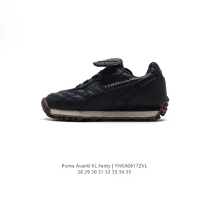 Puma Fenty X Puma Avanti Kids Leather Sneakers Black & Cream