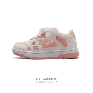 Amiri Bone Low Top Sneakers Kids Shoes for Boys Girls