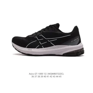 Asics GT-012 Men Women Running Shoes Black Ninja Breathable Cushioning
