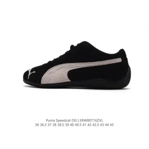 Puma Speedcat Open Yy Pink Brown Suede Mesh Retro Sneakers