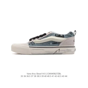 Vans Knu Skool VR3 LX Chunky Retro Skate Shoes with Suede Upper