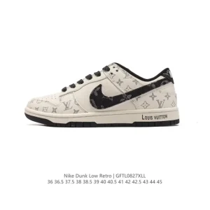Nike Dunk Low Retro Louis Vuitton Collaboration Vintage Basketball Skate Shoes