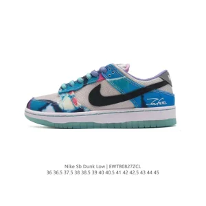 Futura Laboratories x Nike SB Dunk Low 'Blue' Skateboarding Shoes