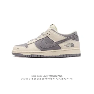 Nike Dunk Low North Face Collaboration Vintage Leather Sneakers