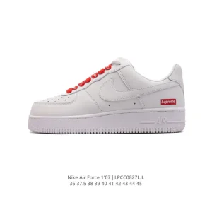 Nike Air Force 1 '07 Low White Leather Casual Sneakers for Men and Women
