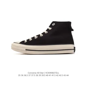 Converse All Star High Top Thick Sole Vintage Canvas Unisex Sneakers