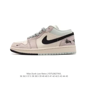 Nike Dunk Low Retro Vintage Skateboard Shoes with Canvas Upper and Foam Midsole