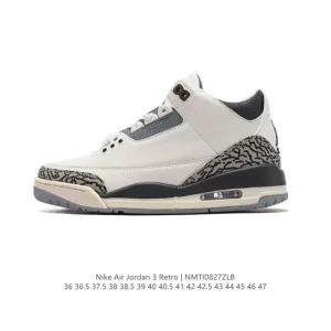 Nike Air Jordan 3 Retro SE Men's Basketball Shoes White Black Cement