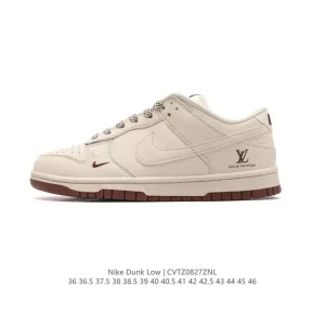 Nike Dunk Low Retro Leather Skateboarding Shoes for Men and Women