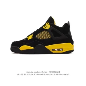 Jordan Air 4 Retro OG Black Cement Men's Basketball Shoes