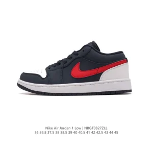 Jordan Air Jordan 1 Low Retro Classic Leather Basketball Shoes