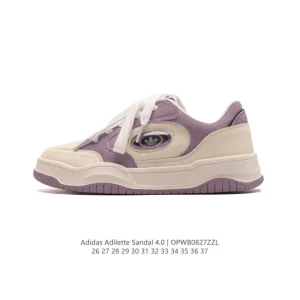 Adidas Adilette Sandal 4.0 Kids Slide Sandal with Velcro Strap