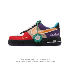 Nike Air Force 1 Low 07 White Leather Casual Sneakers