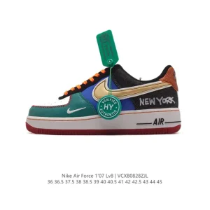 Nike Air Force 1 Low 07 Men's Casual Leather Sneakers with Hidden Air Cushion