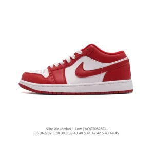 Jordan Air Jordan 1 Low Retro Classic Leather Basketball Shoes