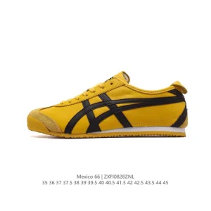ASICS Onitsuka Tiger Mexico 66 Classic Leather Sneakers for Men and Women
