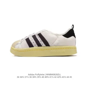 Adidas Puffylette Unisex Retro Chunky Sole Sneakers for Men and Women
