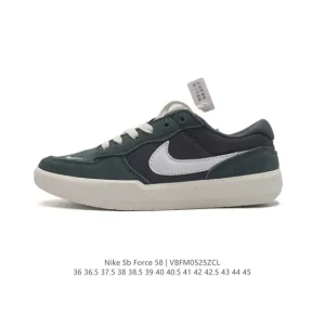 Nike SB Force 58 Skateboarding Shoes with Cupsole and Leather Upper