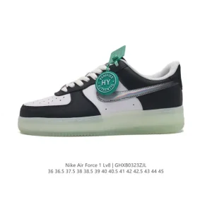 Nike Air Force 1 Low 07 White Leather Sneakers with Air Cushion