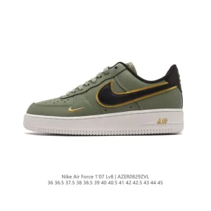 Nike Air Force 1 '07 Low White Leather Sneakers