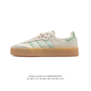 Adidas Samba Vegan Leather Shoes White Retro Style