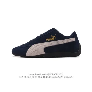 Puma Speedcat Open Yy Pink Brown Suede Mesh Retro Sneakers