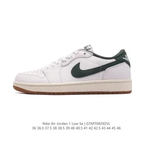 Jordan Air 1 Low Retro Vintage Leather Basketball Shoes