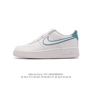 Nike Air Force 1 '07 Low White Leather Casual Sneakers for Men and Women