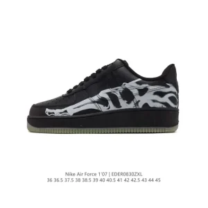 Nike Air Force 1 '07 Low White Leather Sneakers