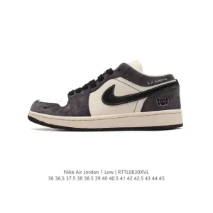 Jordan AJ1 Low Retro Basketball Shoes with Air Cushion